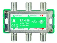 Akcesoria TV-SAT - Odgałęźnik Polytron 4-krotny 16dB 5-1000 FA 4-16 - miniaturka - grafika 1