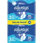 Podpaski - Always Ultra Super Extra Duo Podpaski, 2x7 szt. - miniaturka - grafika 1