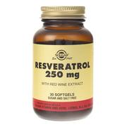 Suplementy naturalne - Solgar Resveratrol 250 mg - 30 kapsułek - miniaturka - grafika 1