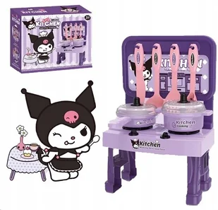 Kuromi Kuchnia dla Dzieci Saniro Palnik Garnek Zabawka Zestaw + Akcesoria - Zabawki AGD - miniaturka - grafika 1