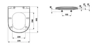 Deski sedesowe - Laufen Lua Deska sedesowa  wolnoopadająca 44,5x36,5 cm biała H8910830000001 - miniaturka - grafika 1