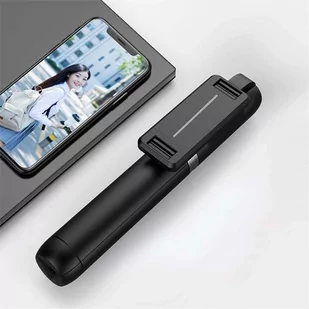 Uchwyt Selfie Stick Tripod P50 na telefon kijek do zdjęć + Pilot Bluetooth Czarny - Selfie stick - miniaturka - grafika 2