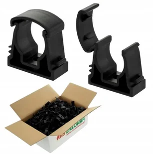 Uchwyt Zamykany Uniwersalny UZU-25 Czarny 1szt - Pozostałe akcesoria sieciowe - miniaturka - grafika 1