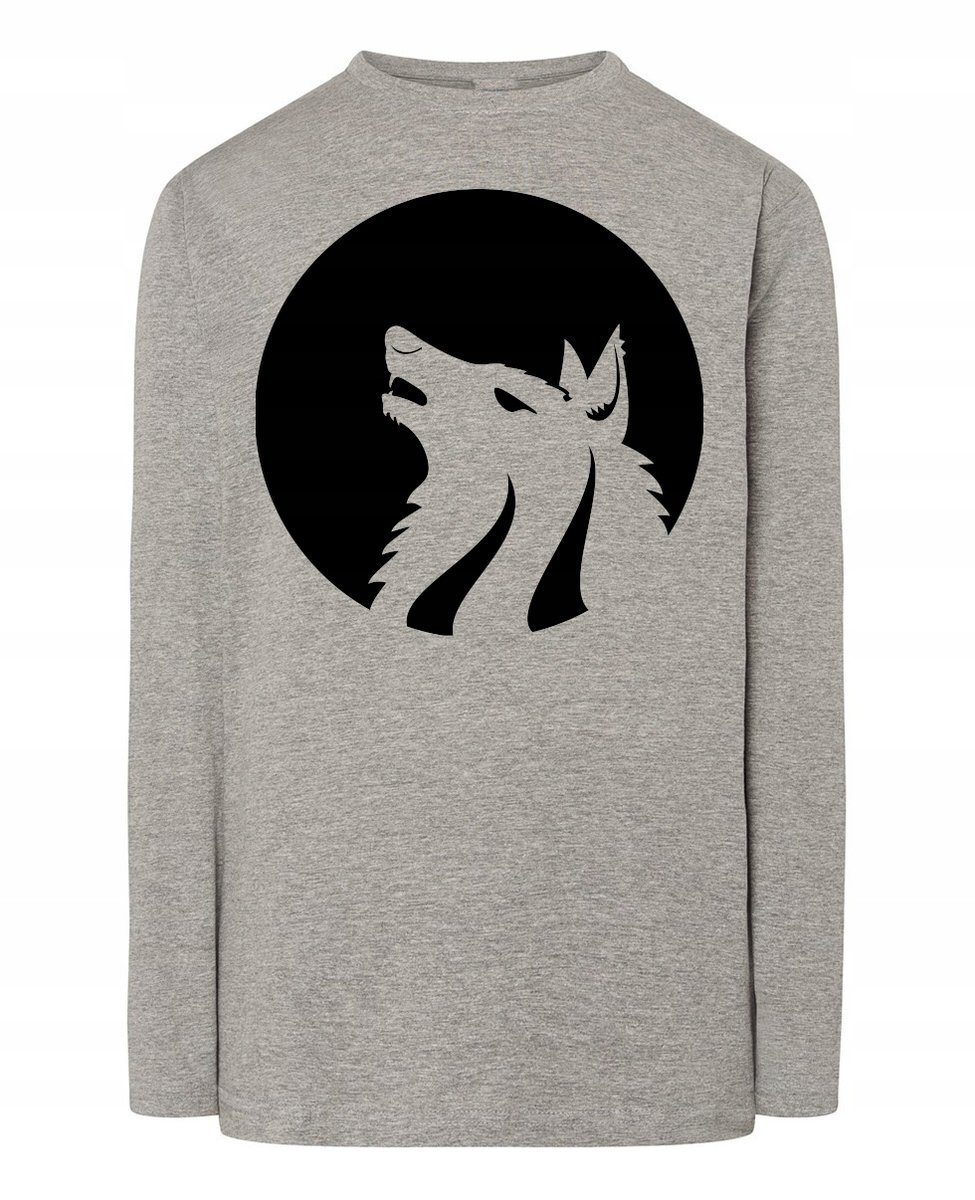 Longsleeve męski nadruk Wilk Wilkołak Rozm.XXL