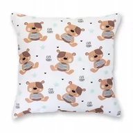 Poszewki na poduszki - ŚWIAT SYPIALNI Poszewka Bawełnian Jasiek Belluno 13 Teddy 40x40 - miniaturka - grafika 1