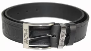 Pasek Męski Skórzany ARUCCE (PL) ''MAGNUM'' Skóra Licowa 40 mm CZARNY - Paski - miniaturka - grafika 3