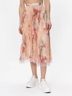 TWINSET Spódnica plisowana 231TP2733 Pomarańczowy Regular Fit - Spódnice - miniaturka - grafika 1