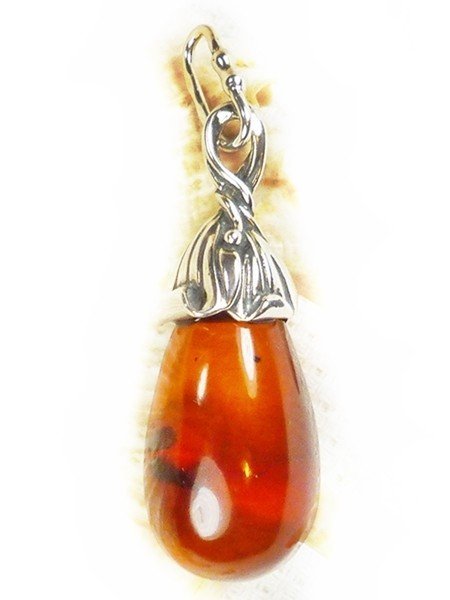 Wisiorek srebrny z bursztynem 621-49