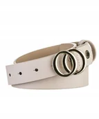 Paski - Pasek Damski Do Spodni Skórzany Skóra Naturalna PUCCINI Beżowy PAD201L 6 - miniaturka - grafika 1