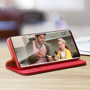 Dux Ducis Hivo skórzane etui z klapką pokrowiec ze skóry naturalnej portfel na karty i dokumenty Samsung Galaxy S22 Ultra niebieski - Etui i futerały do telefonów - miniaturka - grafika 19