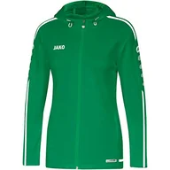 Kurtki damskie - JAKO Damska kurtka z kapturem Striker 2.0, sportowo-zielona/biała, 40 - miniaturka - grafika 1