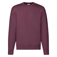 Bluzy męskie - Bluza męska Set-in Sweat Premium Fruit of the Loom - Burgund XXL - miniaturka - grafika 1