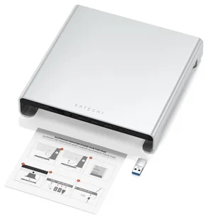 Satechi Aluminium do iMac USB-C USB-C, 3x USB-A, czytnik kart micro/SD, jack port srebrny - Adaptery i przejściówki - miniaturka - grafika 1