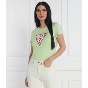 GUESS T-shirt | Regular Fit - Koszulki i topy damskie - miniaturka - grafika 1