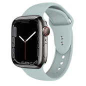 Akcesoria do smartwatchy - Apple Crong Pasek Crong Liquid Band - Pasek Watch 42/44 mm miętowy CRG-44LQB-GRN - miniaturka - grafika 1