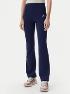 Legginsy - adidas Legginsy Essentials Small Logo JD3073 Granatowy Flare Fit - miniaturka - grafika 1