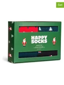 Skarpetki męskie - Happy Socks Skarpety (4 pary) "Holiday" w kolorze granatowo-czerwonym - miniaturka - grafika 1