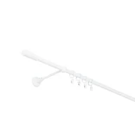 Karnisze - Karnisz pojedynczy 16 mm biały błysk 200 cm żabka picasso - miniaturka - grafika 1