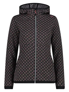 CMP Kurtka polarowa w kolorze czarnym ze wzorem - Kurtki damskie - miniaturka - grafika 1