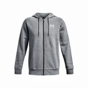 Bluzy sportowe męskie - Męska bluza Under Armour Essential Fleece FZ Hood Rozmiar: XL / Kolor: szary/biały - miniaturka - grafika 1
