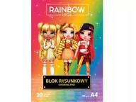 Dekoratorstwo - ASTRA Blok Rysunkowy RAINBOW HIGH A4 BIAŁY 100g/m2 - miniaturka - grafika 1