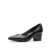 Czółenka - Clarks (__PLACEHOLDER_BRAND_10__ Leishouer ーー__PLACEHOLDER_BRAND_10__) Damskie__PLACEHOLDER_BRAND_10__ __PLACEHOLDER_BRAND_10__ ーーーーー czółenka, czarna skóra, 23,5 cm, Czarna skóra, 23.5 cm - miniaturka - grafika 1