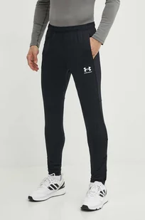 Under Armour spodnie treningowe Challenger kolor czarny gładkie - Spodnie męskie - miniaturka - grafika 1