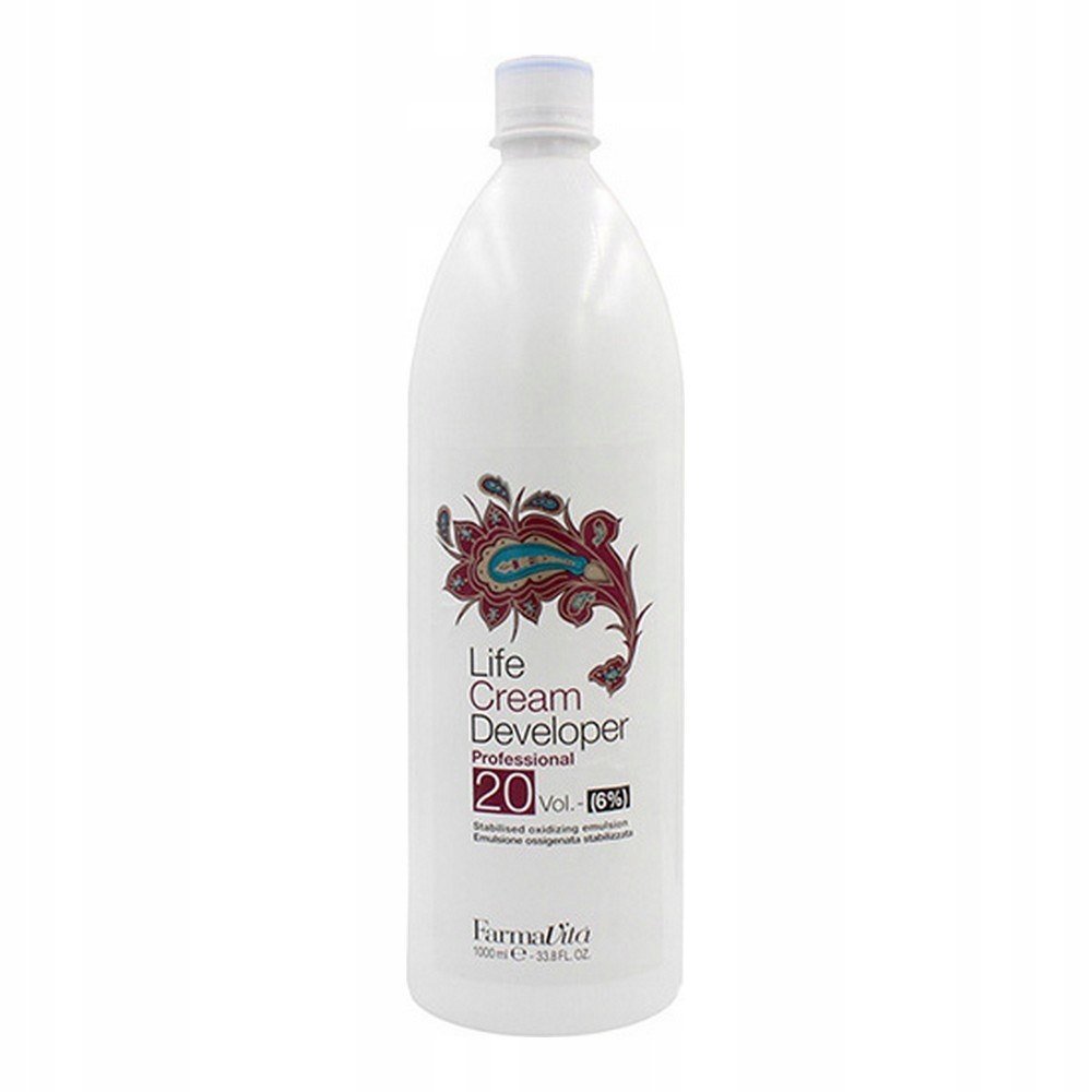 Utleniacz do włosów Farmavita 20 Vol - 6 % Life Cream Developer - 1000 ml