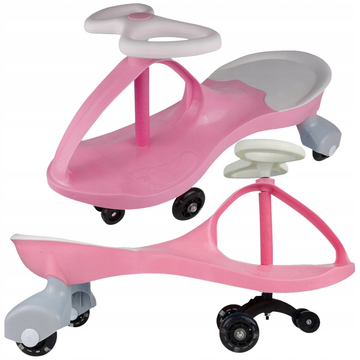 Jeździk Grawitacyjny Solidny Auto Świecące Kółka LED Pchacz dla Dzieci