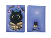 Notesy i bloczki - Notes A5 fioletowy w twardej okładce z piankowym obiciem 96k - miniaturka - grafika 1