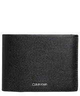 Portfele - Calvin Klein Męskie portfele Median Trifold 10CC W/monety, Ck Black, jeden rozmiar - miniaturka - grafika 1