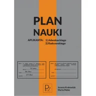 Prawo - Plan nauki aplikanta adwokackiego/radcowskiego - miniaturka - grafika 1