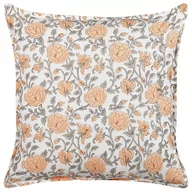 Poduszki dekoracyjne - Lumarko Bawełniana poduszka dekoracyjna w kwiaty 45 x 45 cm wielokolorowa MEADIA - miniaturka - grafika 1