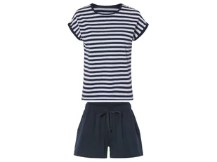 esmara® Piżama damska z bawełny (Granatowy/biały, XS (32/34)) - Piżamy damskie esmara® Piżama damska z bawełny (Granatowy/biały, XS (32/34)) - Piżamy damskie - miniaturka - grafika 1