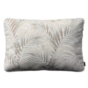 Dekoria Poszewka Gabi na poduszkę prostokątna beżowo kremowe liście palmy na białym tle w 60 × 40 cm Gardenia 120-142-14 - Poszewki na poduszki - miniaturka - grafika 1