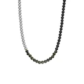 Naszyjniki męskie - Armani Exchange Męski naszyjnik ze stali nierdzewnej z zapięciem na karabińczyk - miniaturka - grafika 1