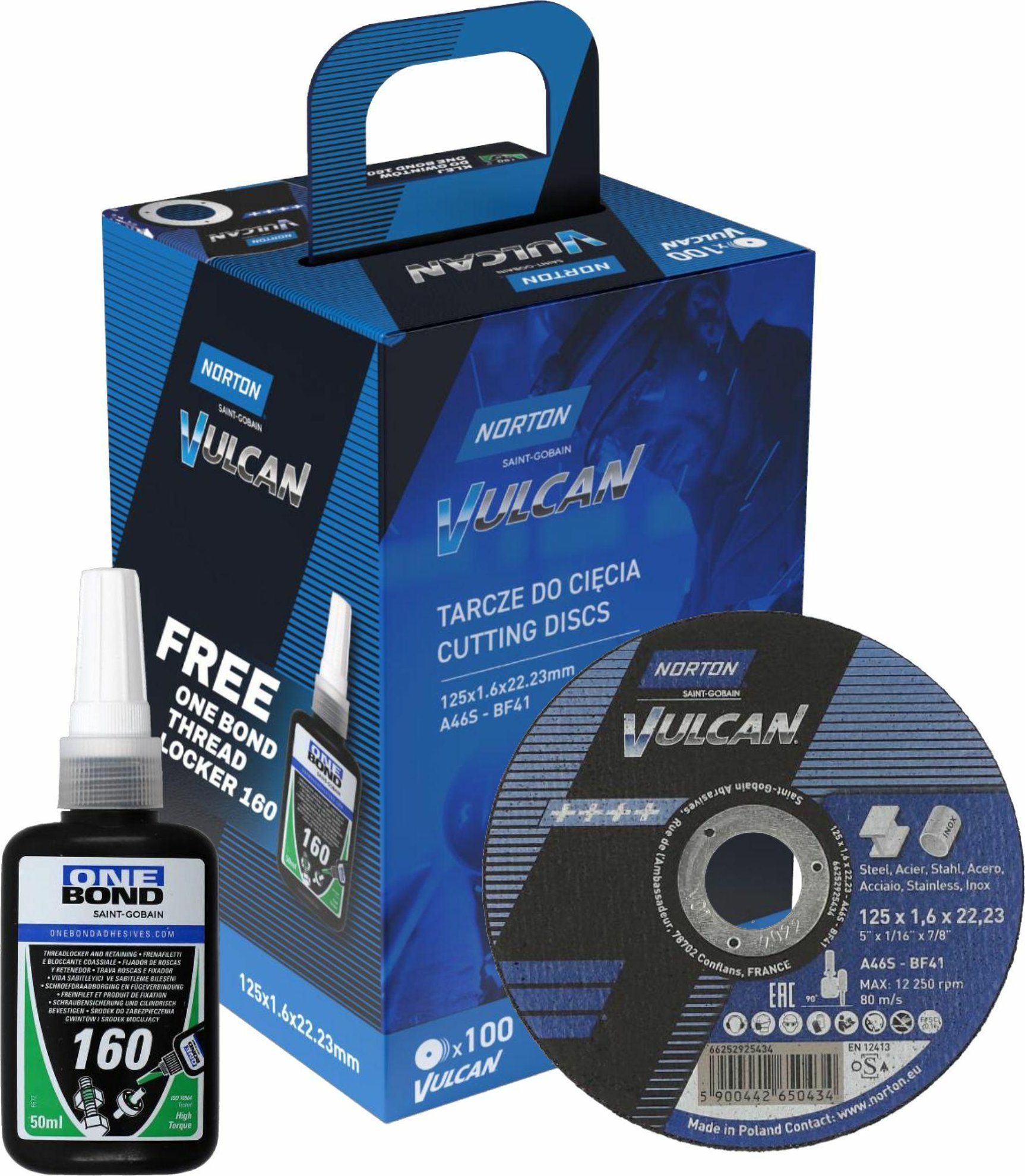 Symantec Norton NORTON TARCZA.VULCAN 125 x 1,6 /100szt.+ KLEJ ONE BOND