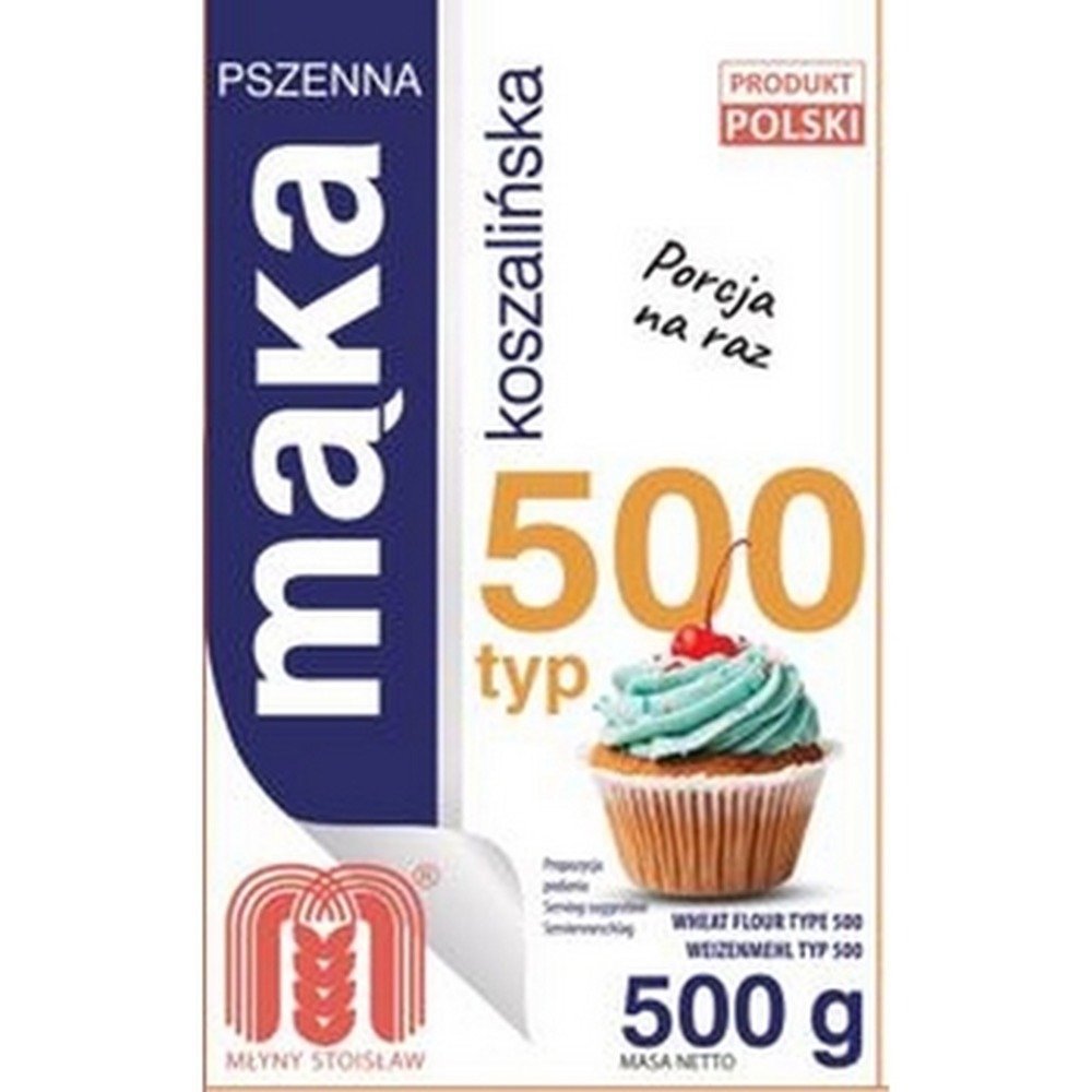 Mąka pszenna typ 500 z polskiej pszenicy 500 g