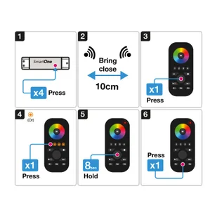 SLC SmartOne ZigBee pilot 4-kanałowy RGB RGBW - Systemy inteligentnych domów - miniaturka - grafika 5