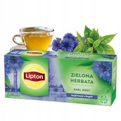 Herbata - LIPTON herbata ZIELONA EARL GREY inspiracja z Anglii GREEN TEA 20 TOREBEK - miniaturka - grafika 1