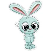 Wyposażenie pokoiku dziecięcego - MARKO-Dekoracje Ścienne Dekoracja ścienna z serii zwierzątka - króliczek - miniaturka - grafika 1