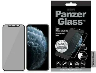 PanzerGlass E2E Super+ iPhone X/Xs/11 Pro Case Friendly Swarovski CamSlider Privacy czarny/black PAN000002 - Szkła hartowane na telefon - miniaturka - grafika 1