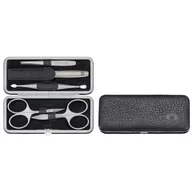 Akcesoria do paznokci - Zwilling 97061-004-0 Twinox 5-elementowy zestaw do manicure, w etui wykonanego z czarnej skóry jaka, z zamknięciem na zamek błyskawiczny 97061-004-0 - miniaturka - grafika 1