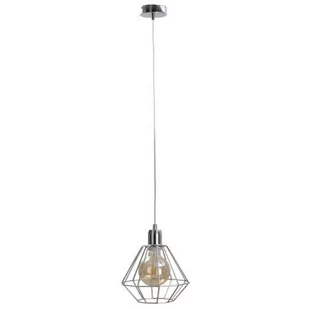 KET Druciana LAMPA wisząca industrialna OPRAWA metalowy zwis srebrny KET694 - Lampy sufitowe - miniaturka - grafika 1