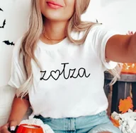 Koszulki i topy damskie - biała KOSZULKA ZOŁZA - miniaturka - grafika 1