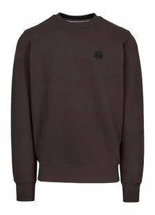 Bluza męska bez kaptura Pit Bull Small Logo 25 brązowa XL - Bluzy męskie - miniaturka - grafika 1