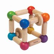 Grzechotki dla dzieci - Plan Toys Profilowana grzechotka kwadrat PT5245 - miniaturka - grafika 1