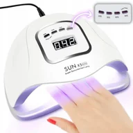 Lampy UV do paznokci - LAMPA DO PAZNOKCI HYBRYDY UV LED DO HYBRYD ŻELI X5 MAX LCD MOCNA 80W - miniaturka - grafika 1