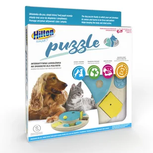 HILTON Puzzle Interaktywna łamigłówka na smakołyki - zabawka dla psa i kota - Zabawki dla kotów - miniaturka - grafika 1