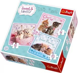 Trefl Puzzle 3w1 Słodkie kotki - Puzzle - miniaturka - grafika 2